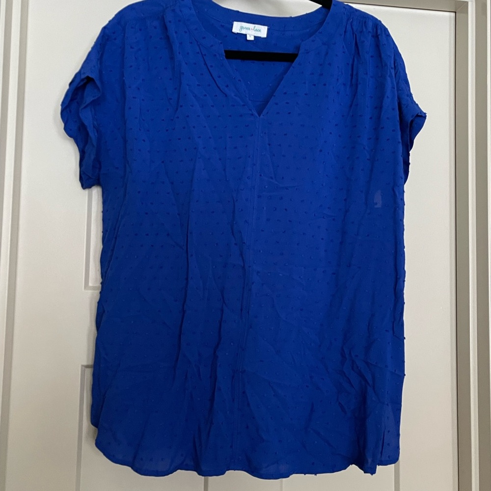 Grace and Lace Swiss dot top